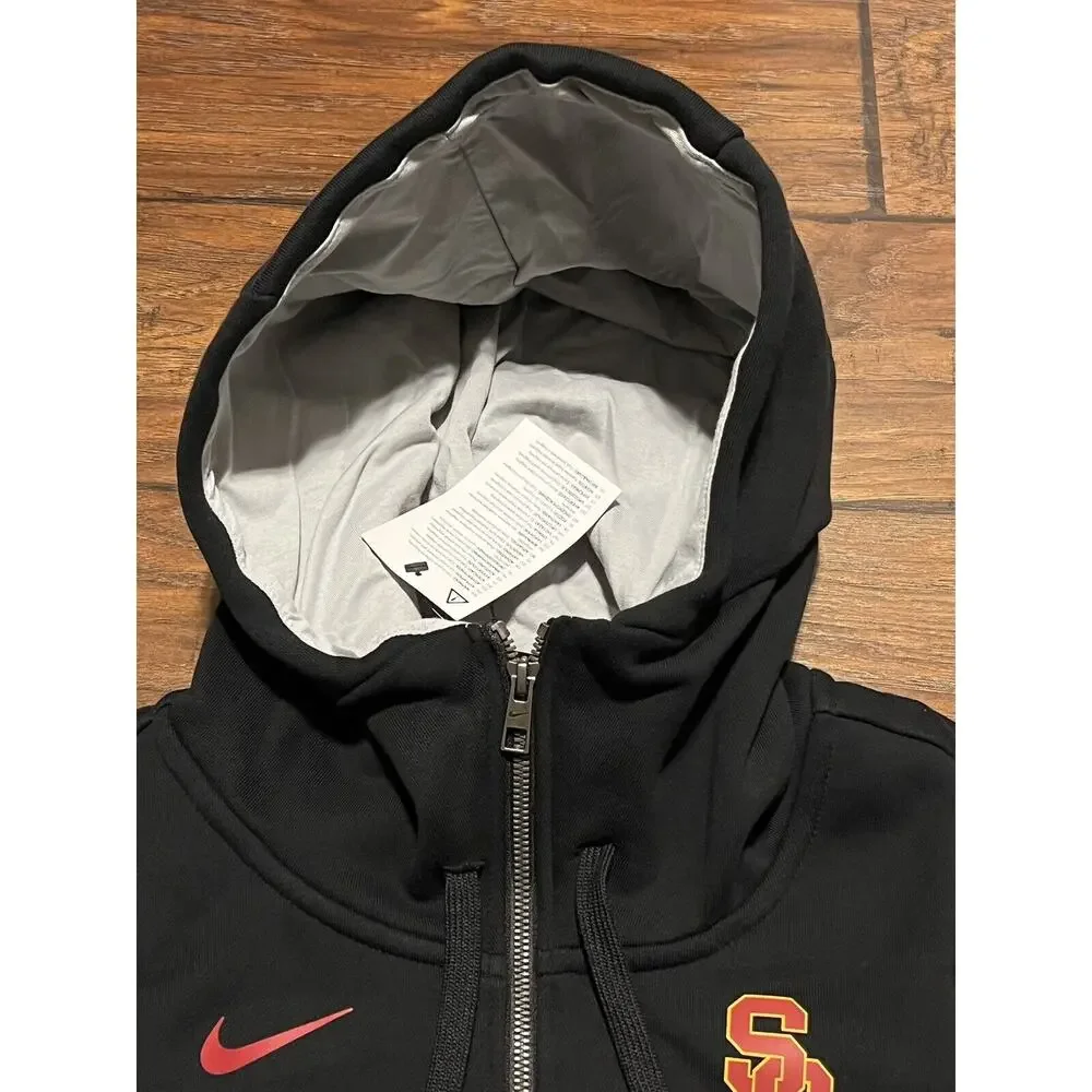 Nike USC Trojans Sideline Showout Hoodie Men’s Size L Short Sleeve Full-Zip NWT